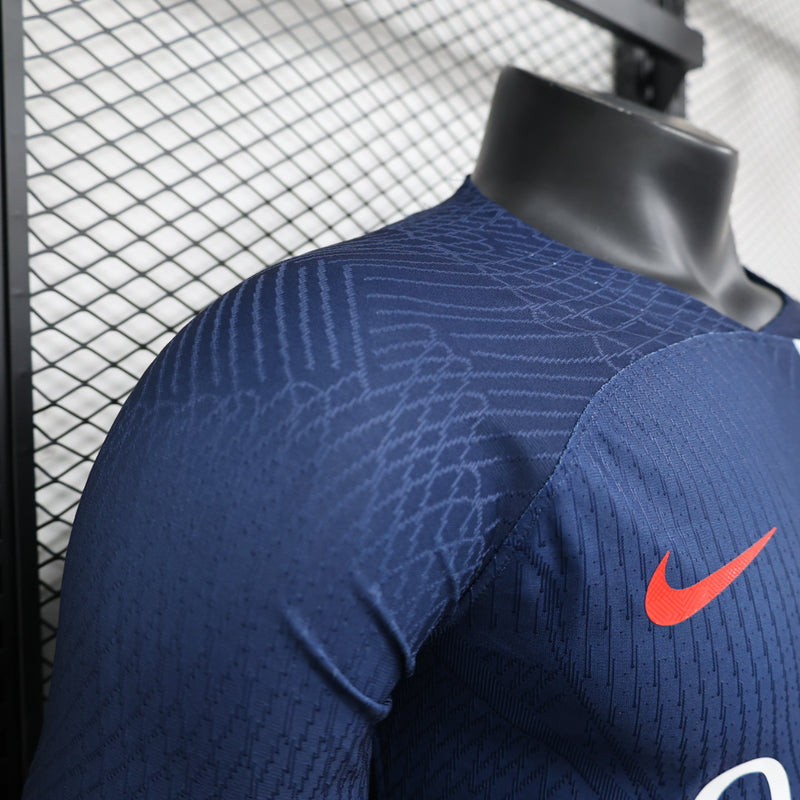 Camisa PSG Home Manga comprida 23/24 - Nike Jogador Masculina