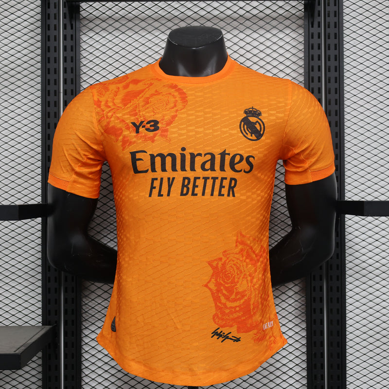 Camisa Real Madrid Laranja IIII 2024 - Versão Jogador Masculina