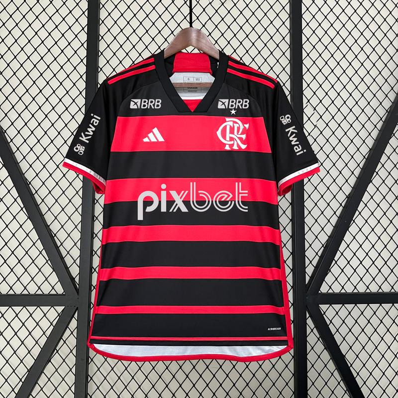 Camisa Flamengo Titular 24/25 Full Patrocinadores- Versão torcedor