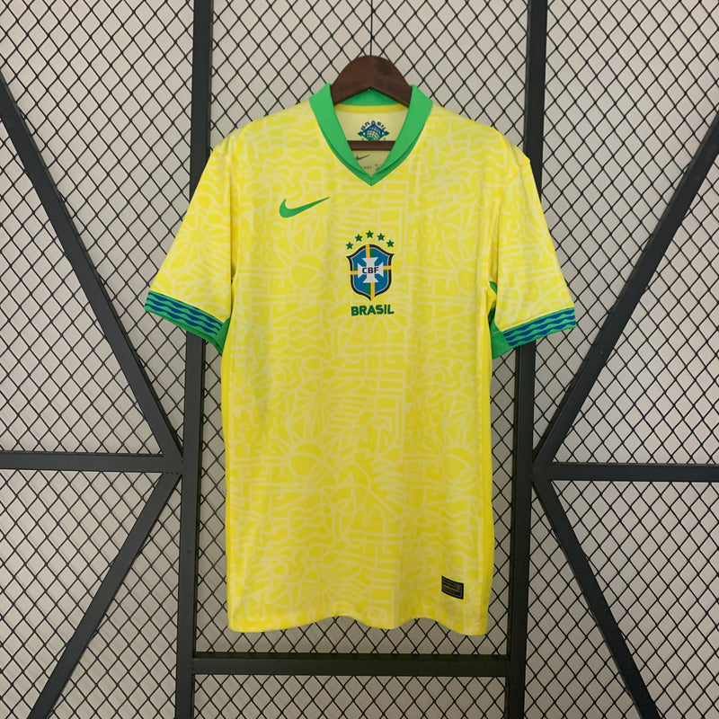 Camisa Brazil Home 2024 - Nike Torcedor Masculina - Copa América 2024