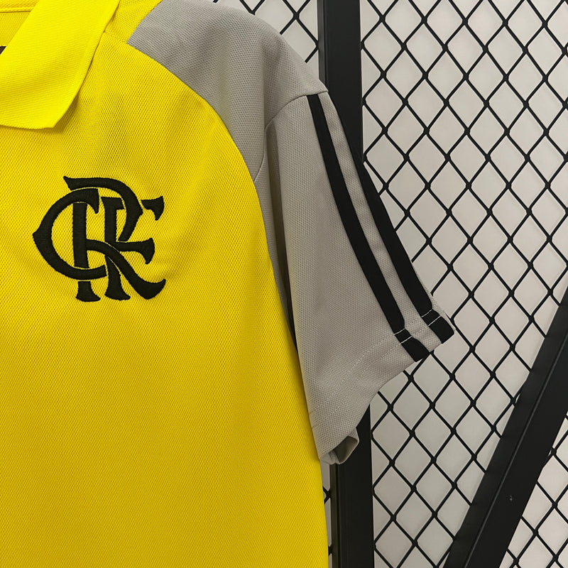 Camisa Flamengo Pólo Training Amarela 24/25 - Adidas