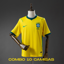 Combo 10 camisas Torcedor Brasil 2026 Home - Copa do Mundo