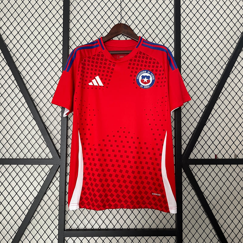 Camisa Chile Home 2024 - Adidas Torcedor Masculina - Copa América 2024