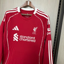 Camisa Liverpool Home 25/26 -  Manga Longa